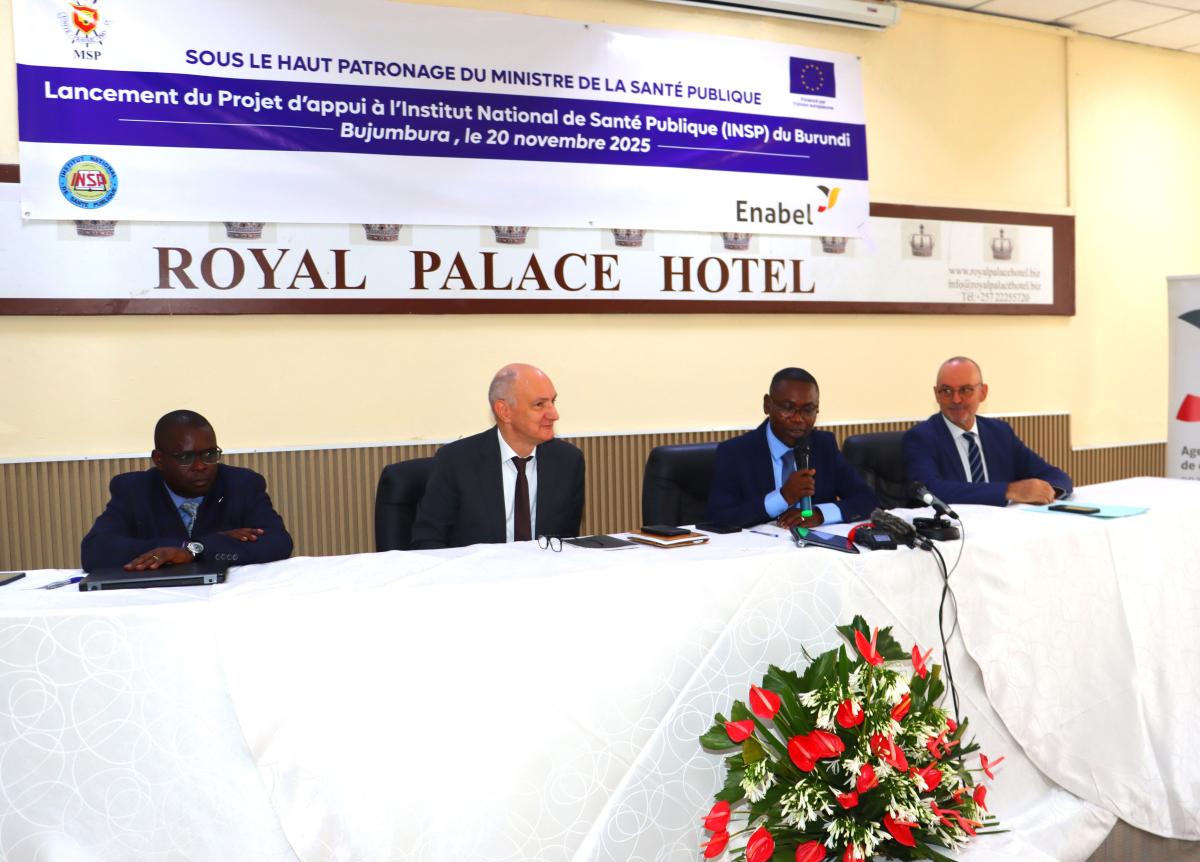 Burundi : L'Union européenne et Enabel renforcent l'Institut National de Santé Publique 