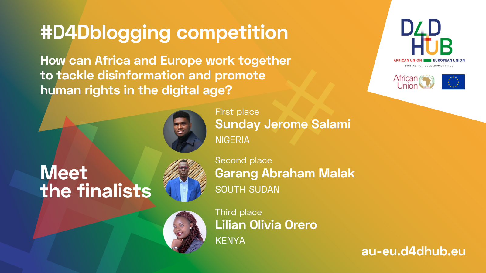 Nigerian blogger Sunday Jerome Salami wins #D4Dblogging competition on disinformation