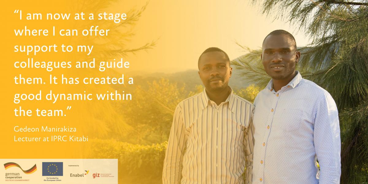Train the trainers: 4 questions to Gedeon Manirakiza and Fulgence Hagumubuzima, lecturers at IPRC Kitabi (Rwanda)