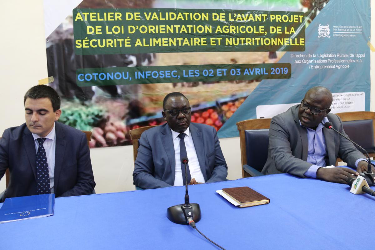 L’avant-projet de la Loi d’Orientation Agricole de la Sécurité Alimentaire et Nutritionnelle (LOASAN) validé