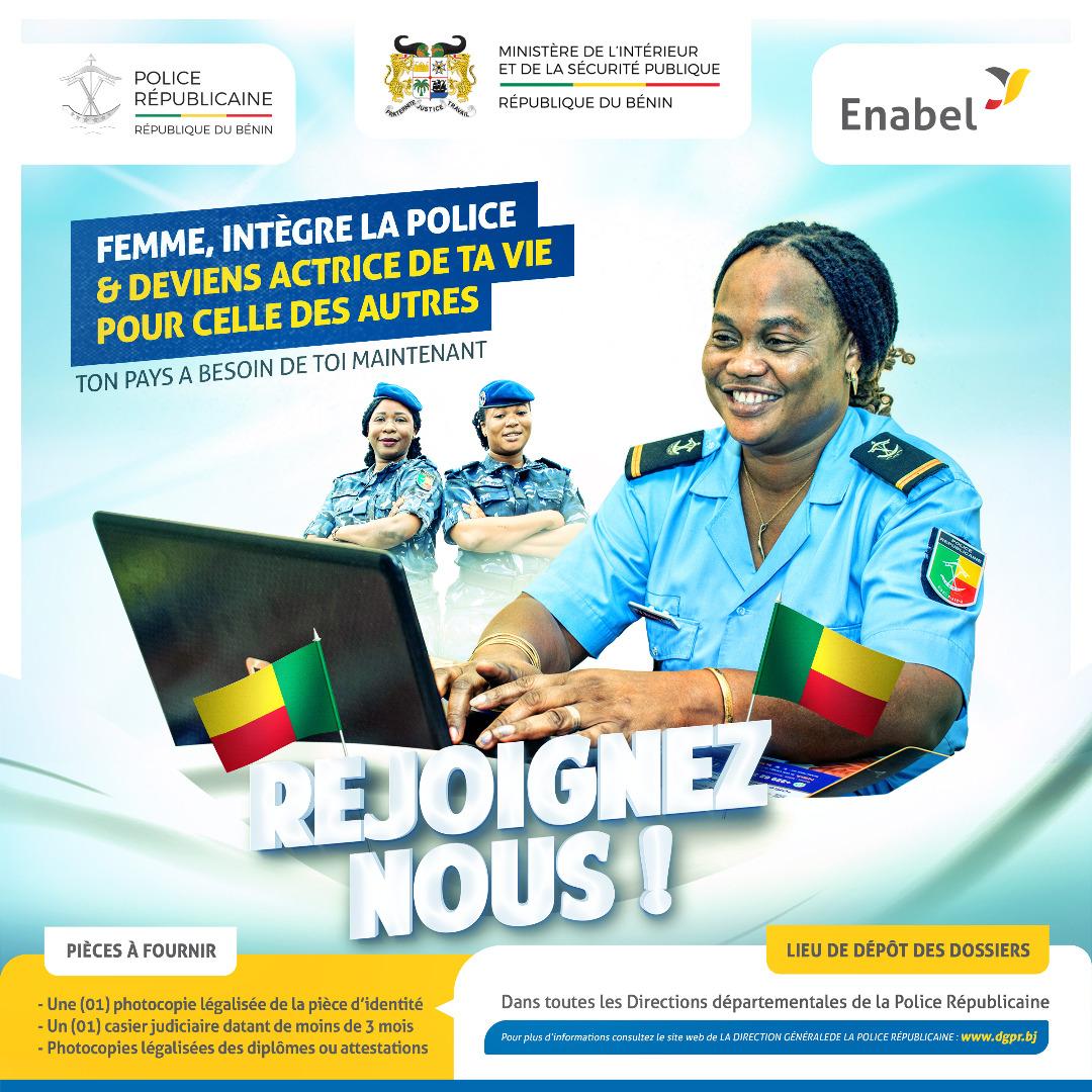 La police Républicaine au Bénin : la campagne de recrutement a débuté !