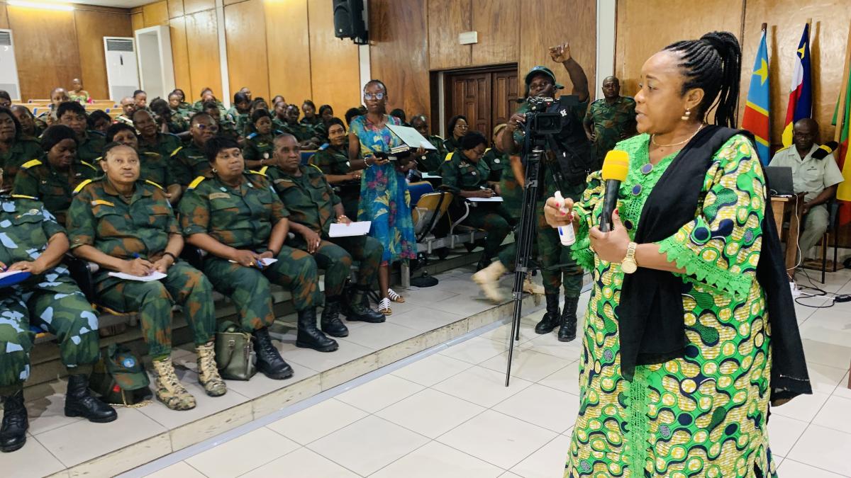 130 Femmes militaires Congolaises s'engagent pour la Paix et la Sécurité