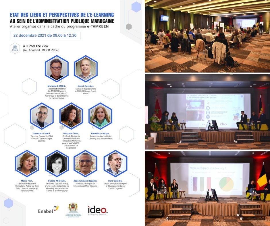 Maroc : Un premier Atelier d’échange sur « l’Etat des lieux et les perspectives de l’e-learning au sein des Administrations marocaines » organisé par 