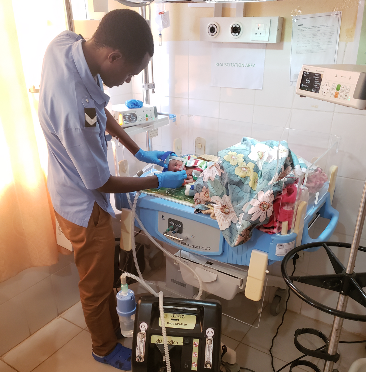 Managing Newborn with respiratory problems in Barame supported hospitals