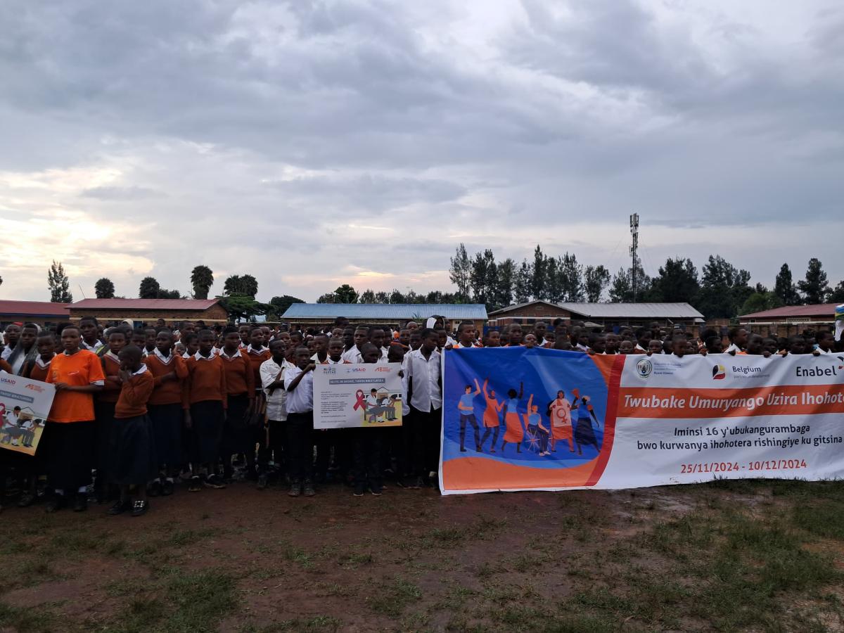 Enabel joins the Government of Rwanda to mark the 16 Days of Activism against Gender-Based Violence