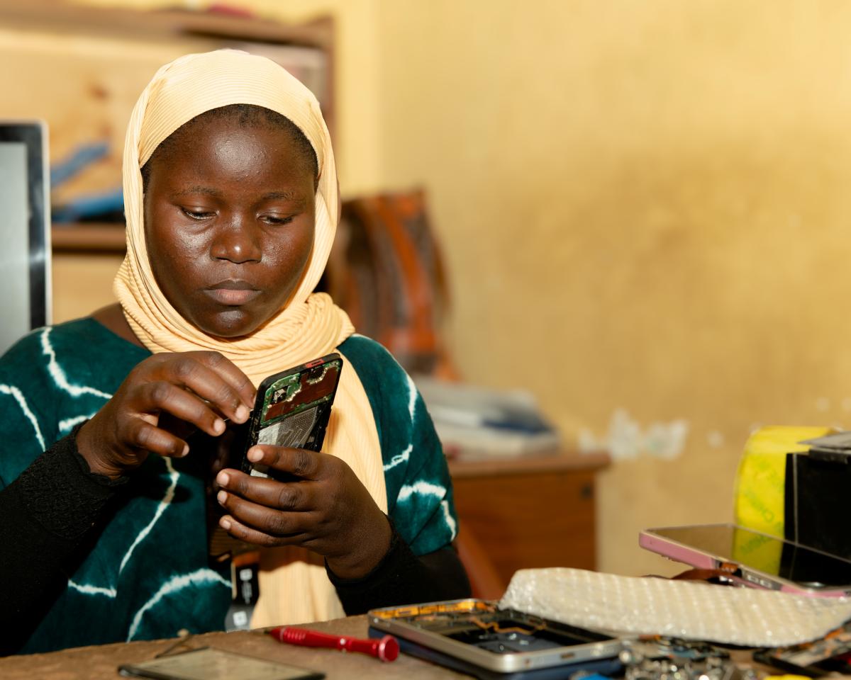 A New Skills Empowers a Girl to Venture into Male Dominated Business