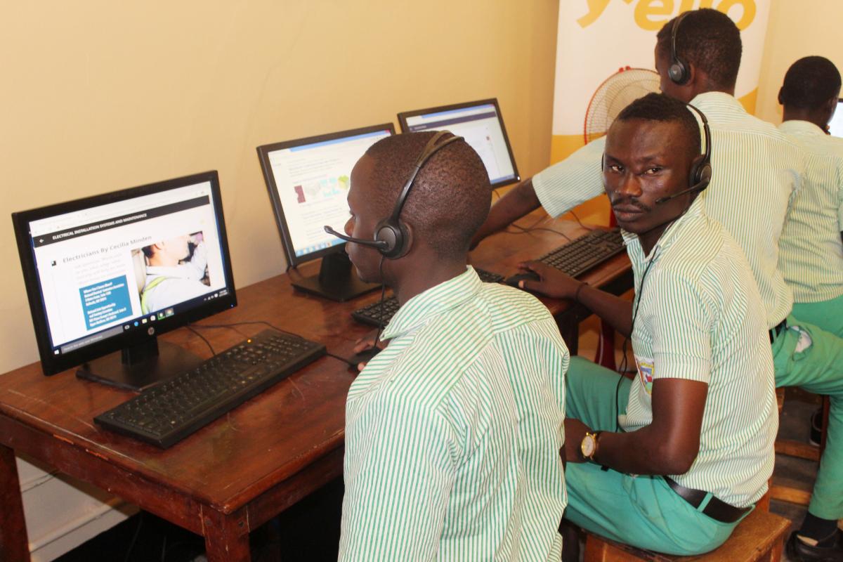 Enabel partners with Uganda’s leading telecommunications provider MTN to equip St. Daniel Comboni Polytechnic ICT Laboratory