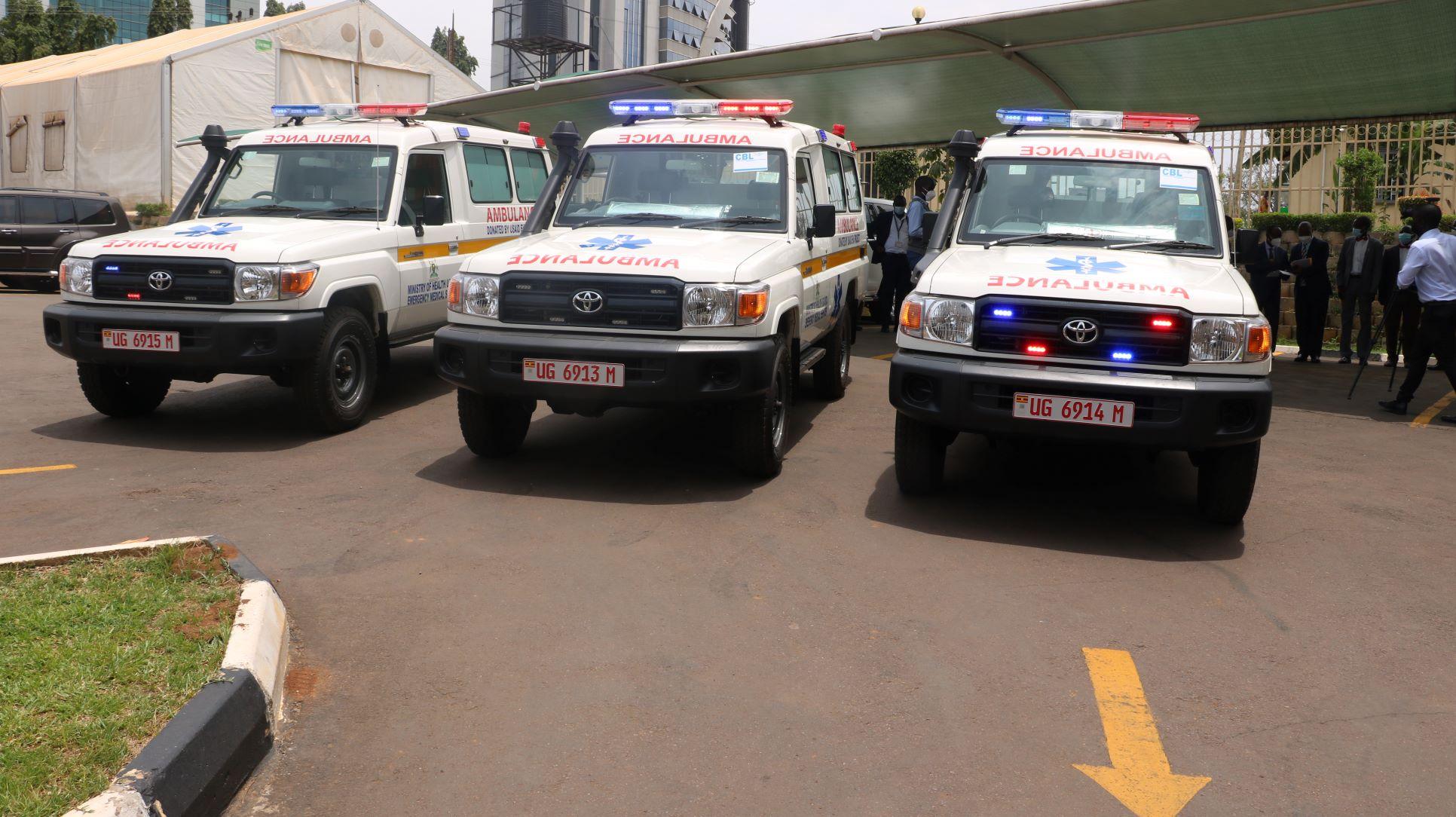 Enabel donates 3 state-of-the-art ambulances to Amuru, Omoro and Nwoya districts