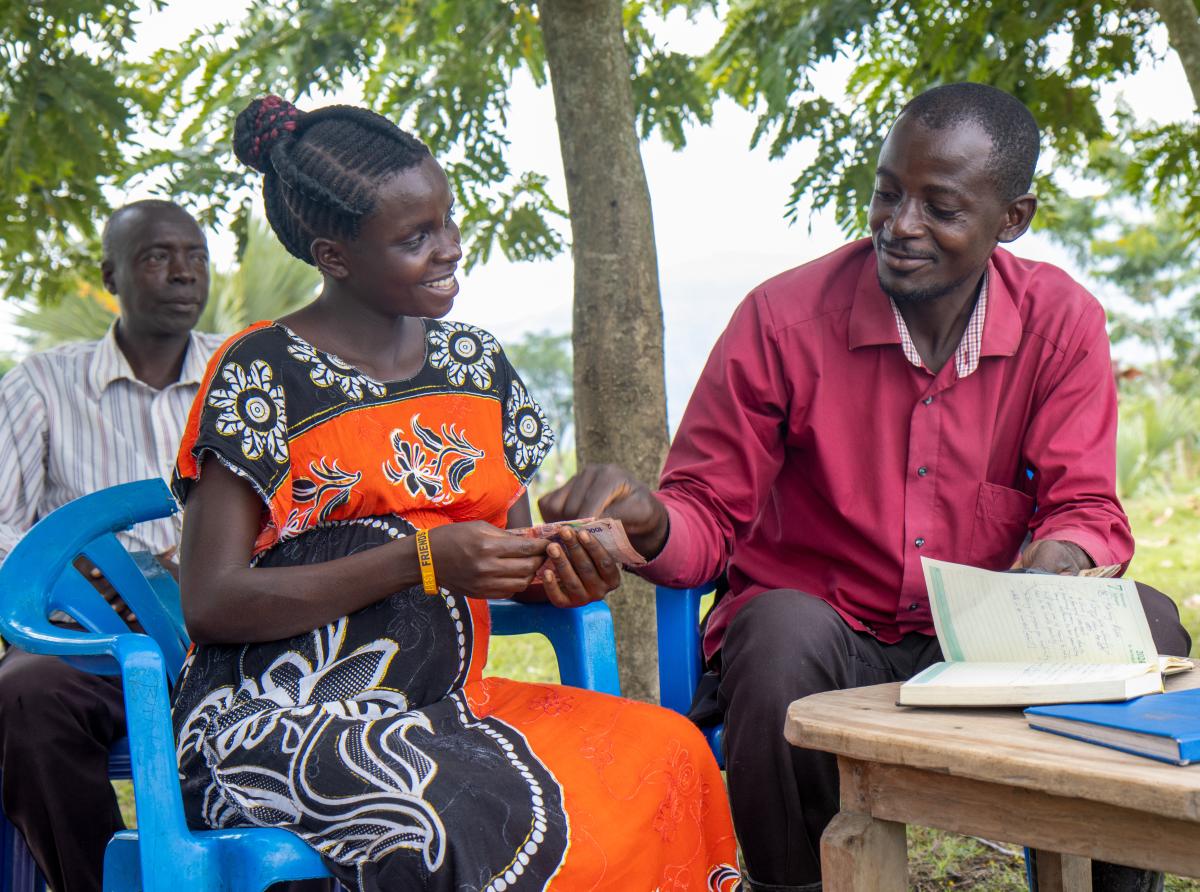 A mother in Uganda determined to save for her family’s health insurance
