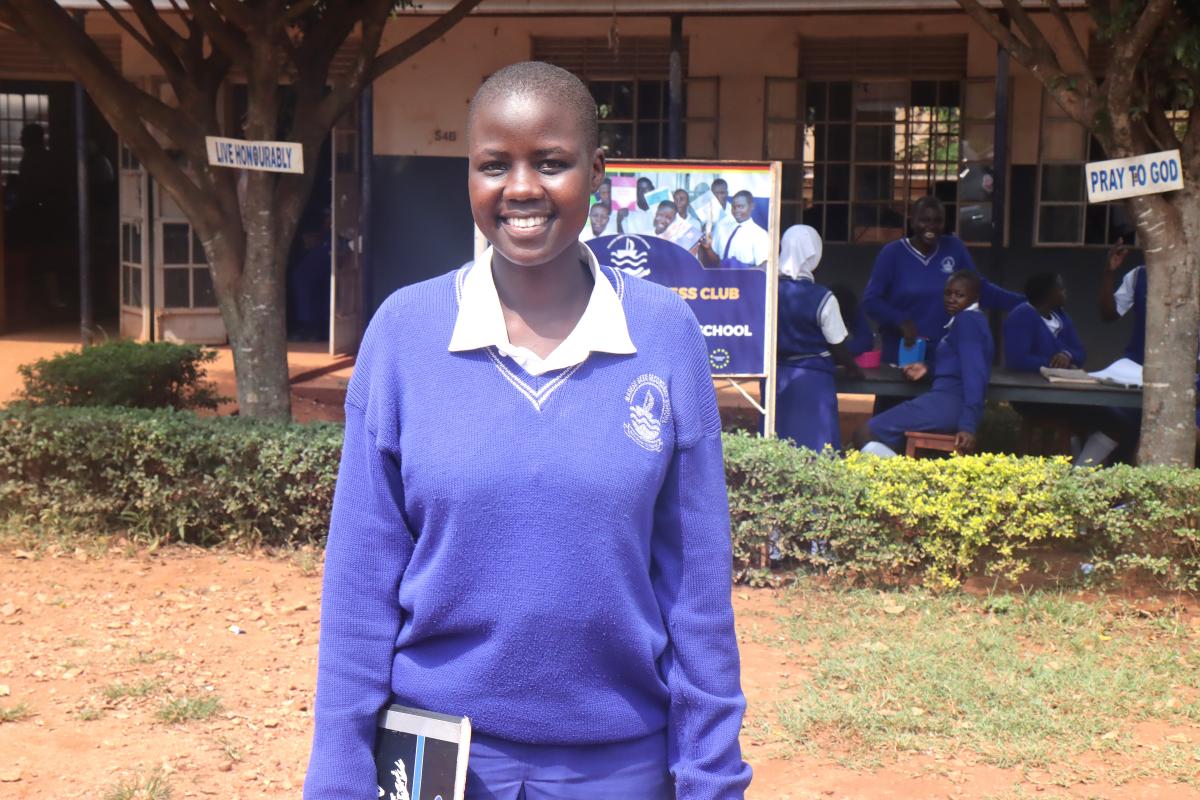 Scholarship restores hope for Medrine and her family in Uganda 